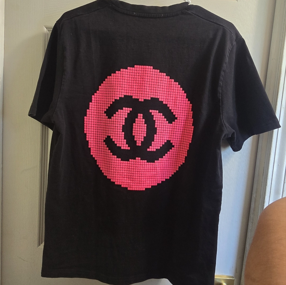 Authentic CHANEL Coco Gamecenter 19SS Black with Pink Logo